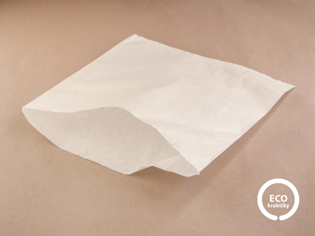 Bio papírový sáček bílý 31,8 x 31,8 cm