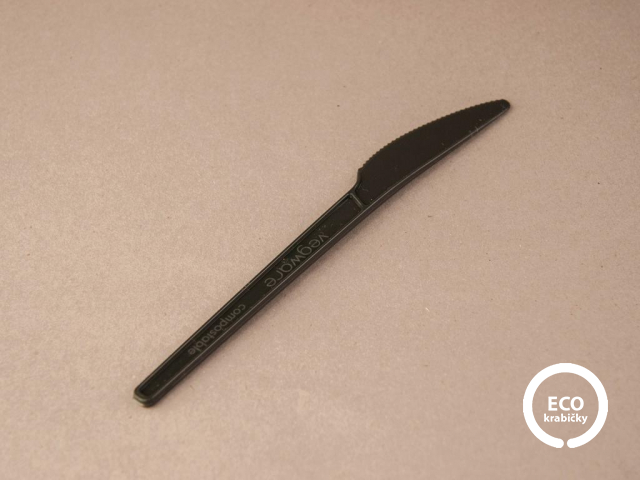 Bio CPLA nôž čierny 16,5 cm
