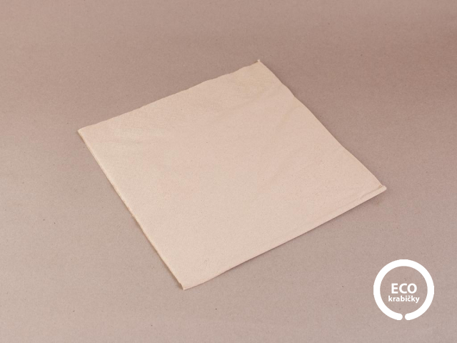 Bio papierové servítky prírodné hnedé 40 cm