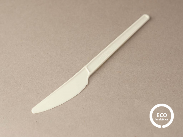 Bio CPLA nôž biely 16,5 cm