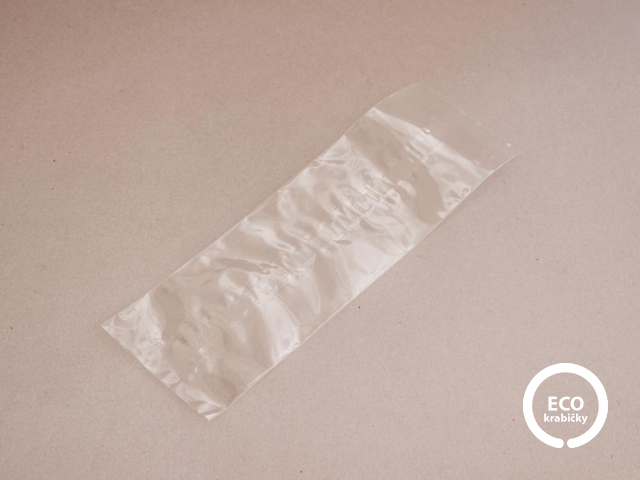 Bio PLA sáček na sušenku  transparentní 21 x 7 cm