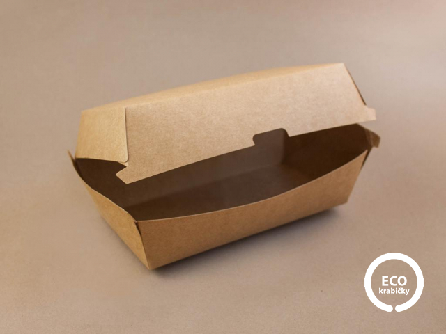 Papírový sendvič box M
